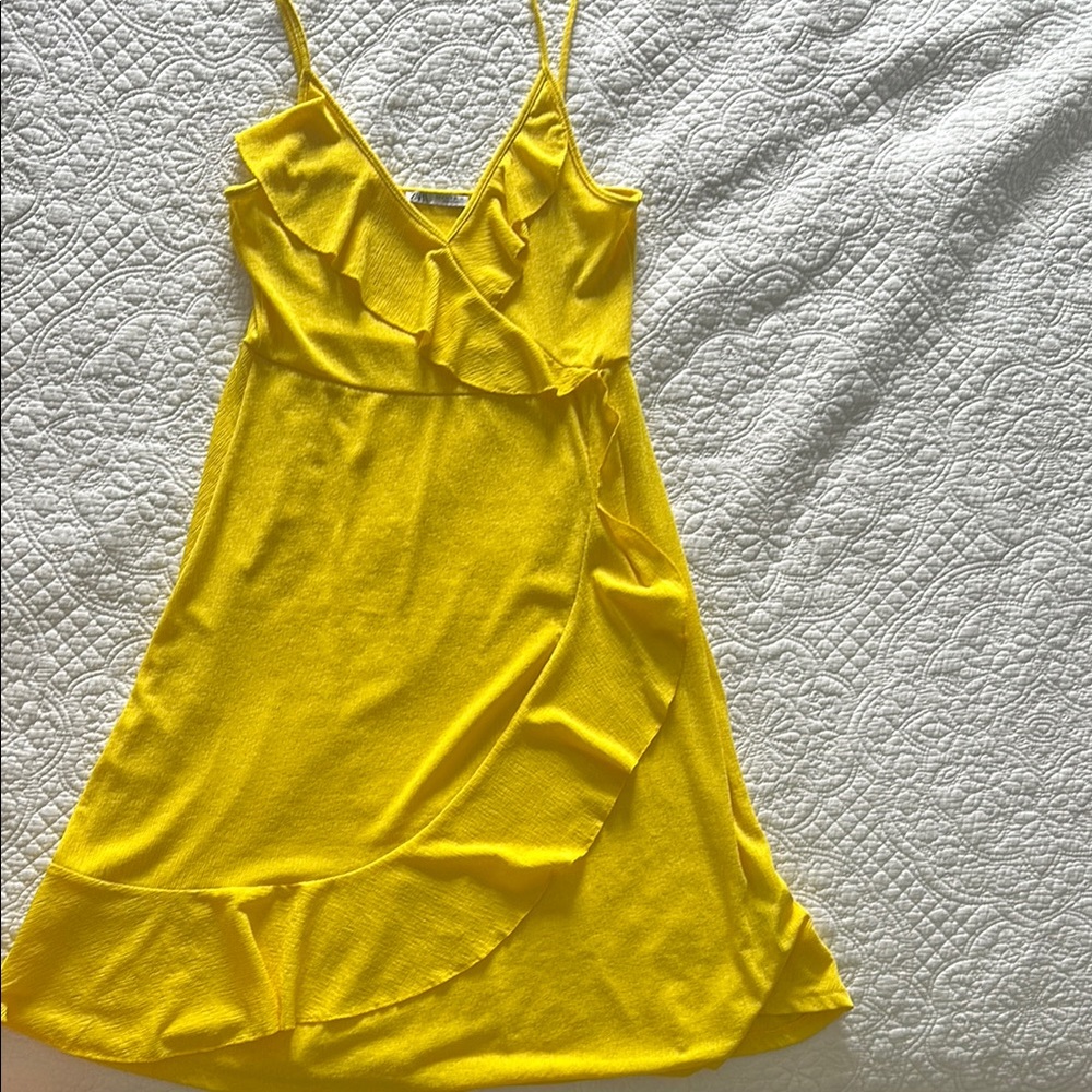 Yellow Ruffled Dress